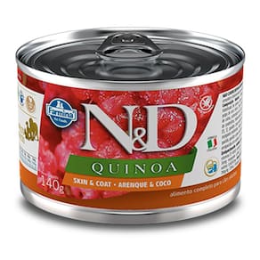 Racao Umida Nd Quinoa Caes Skin E Coat Arenque - 140G