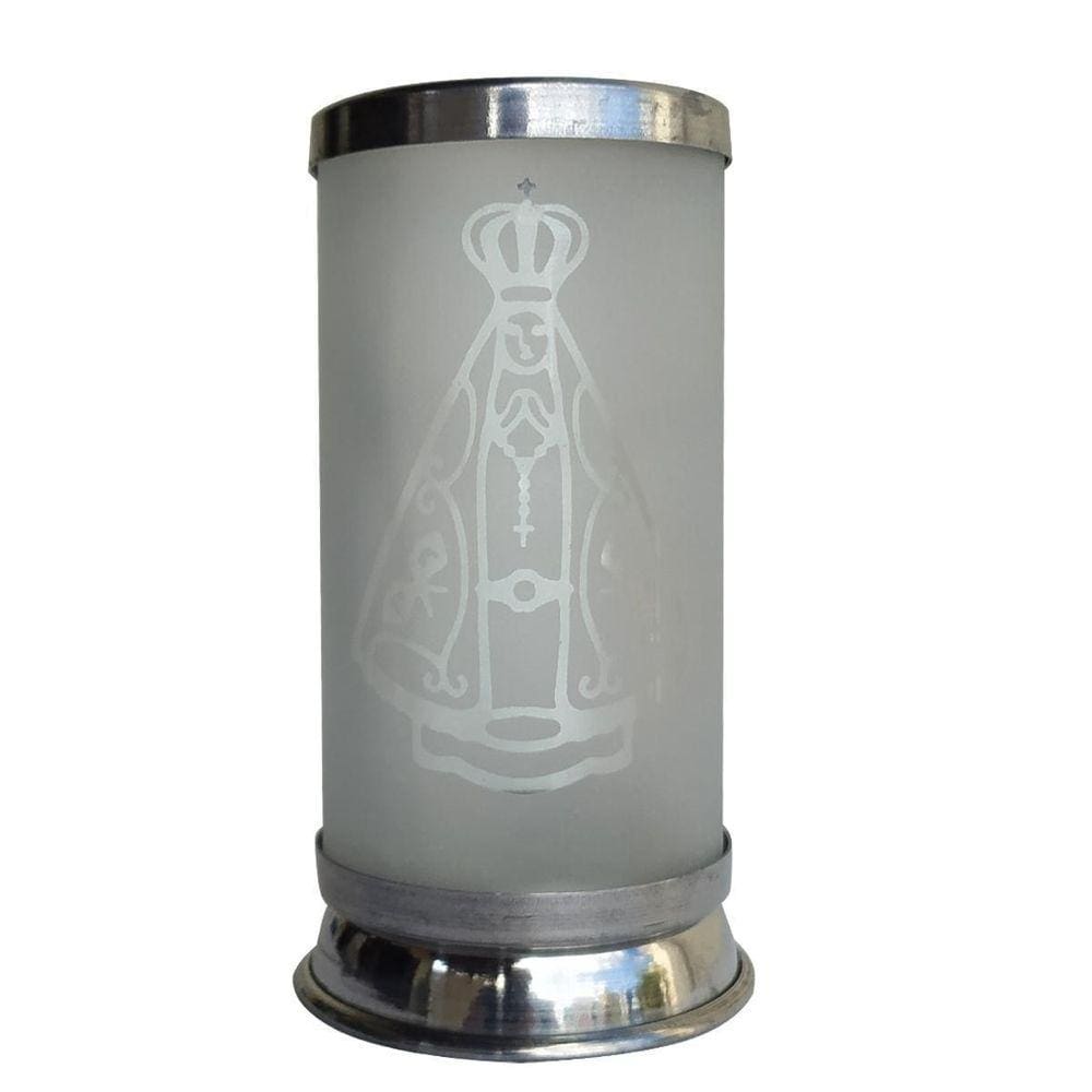Cúpula De Vidro Nossa Senhora Aparecida Porta Vela Jateado