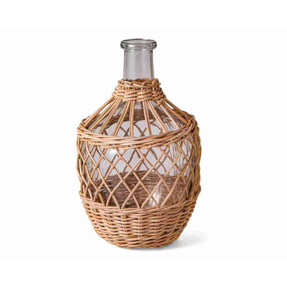Vaso em Vidro c/ Fibra Natural 16849 Mart