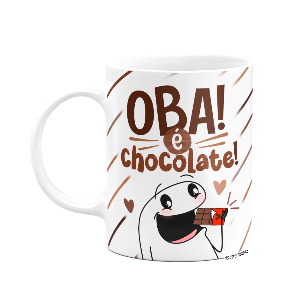 Caneca Divertida Flork - Oba! É chocolate!