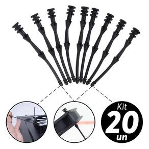 Kit 20x Parafuso Fixador Pino Para Cooler Fan Vetoinha Anti Vibração Absorção de Ruído 68mm