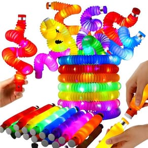 Kit 6 Poptube Fidget Toys Pop It Divertido Sensorial Com Led