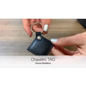 Chaveiro Couro Tag Digital Chave Controle De Acesso 125 Mhz