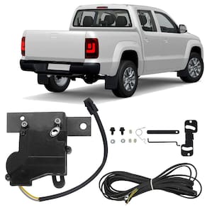 Kit Trava de Caçamba Tragial VW Amarok Caçamba Sem Chave 2010 em Diante