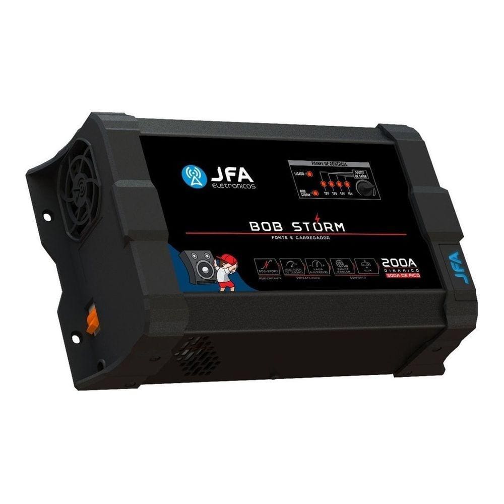 Carregador De Bateria Automotiva 200a Jfa Fonte Bob Storm