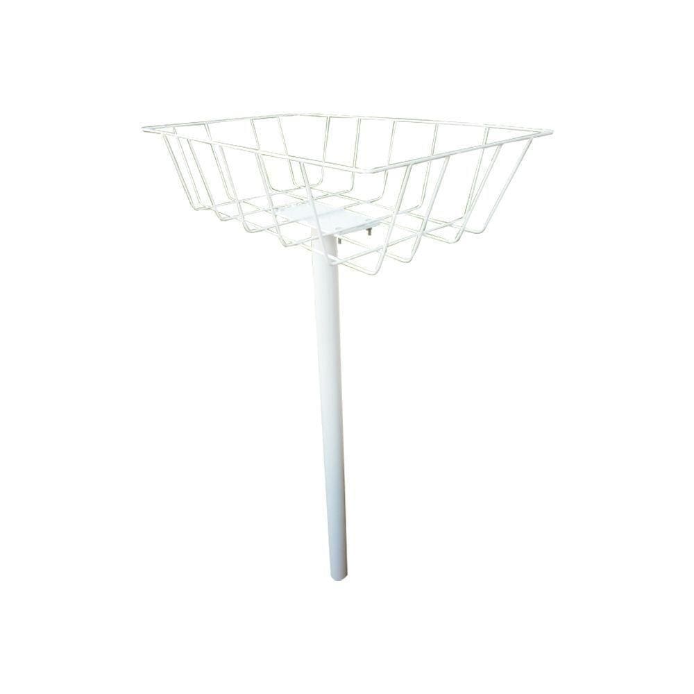 Lixeira Para Calçada De Chao 1,15 Branca - Cor: Branco