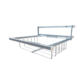 Lixeira Retratil Parede Com Mola Galvanizado 50x40 - Cor: Branco