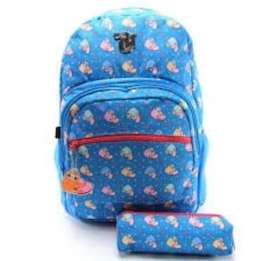Kit Mochila de Costas + Estojo Capricho Bicho Preguiça 11854 e 11856 Dermiwil