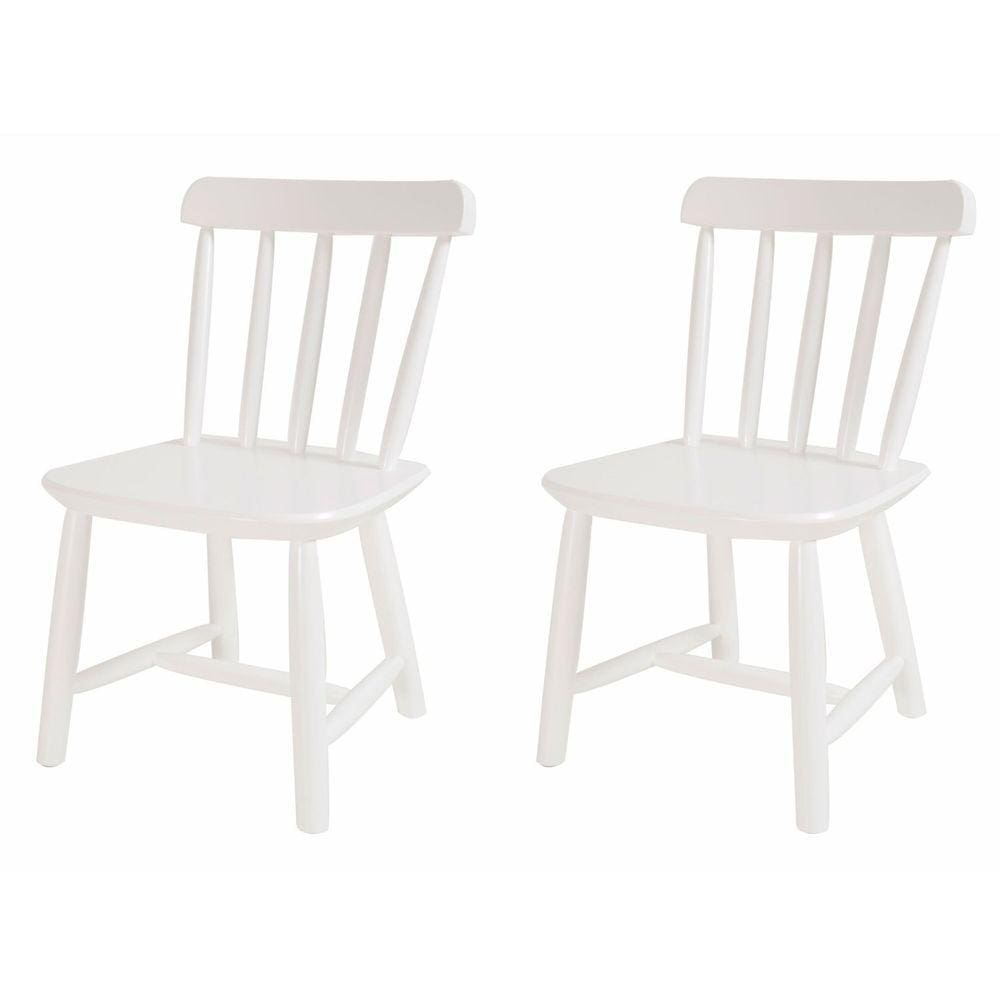 Kit 2 Cadeiras Infantis Mariah DEISS Branco