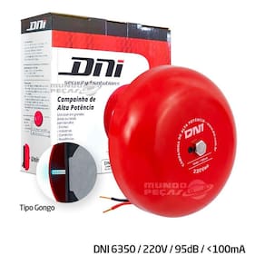 Campainha Tipo Gongo De Alta Potência - 220v - Dni6350