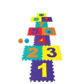 Tapete Jogo Amarelinha Em Eva - N° De 0 A 9 - 30 X 30 X 1 Cm