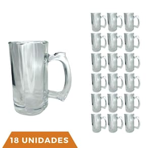18 Caneca Cerveja e Chopp Restaurante Congelável 380ML