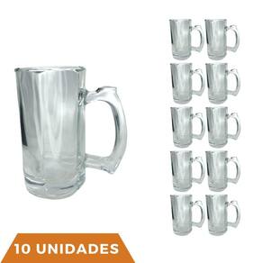 10 Caneca Cerveja e Chopp Restaurante Congelável 380ML