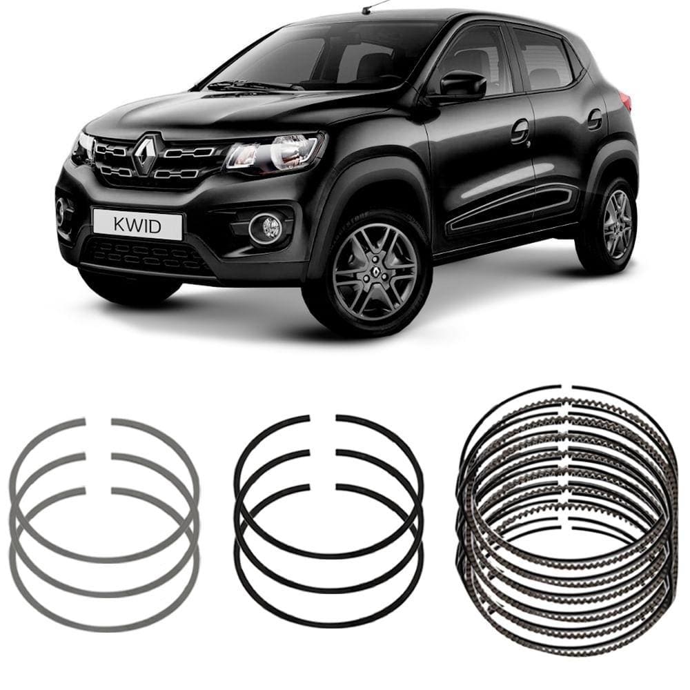 Jogo Anel Segmento STD Renault Kwid Logan Sandero 1.0 Metal Leve PR9200