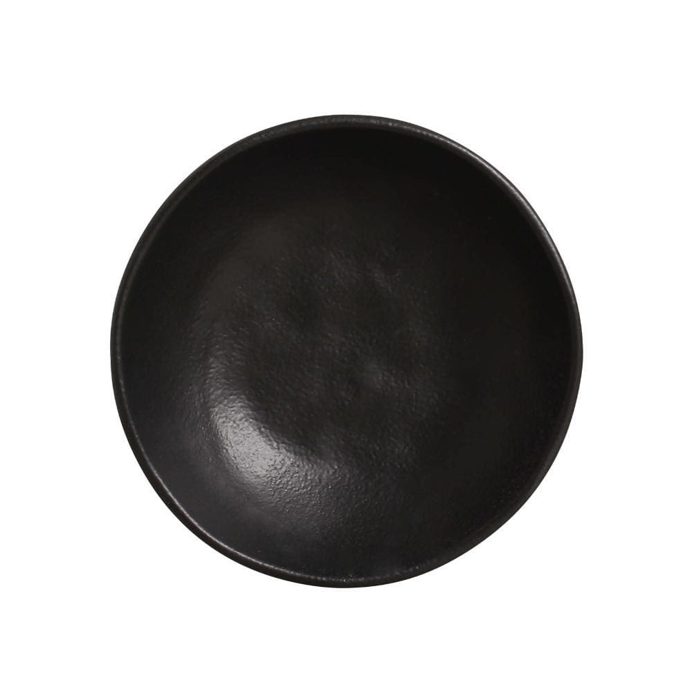 CONJUNTO C/ 6 CUMBUCAS ORGÂNICO PRETO MATTE Ø 17,5x5,5 cm