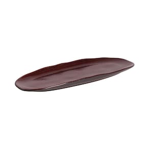 CONJUNTO C/ 4 TRAVESSAS OVAL RASA GRANDE ORGÂNICO VOLCANO 36x13 CM