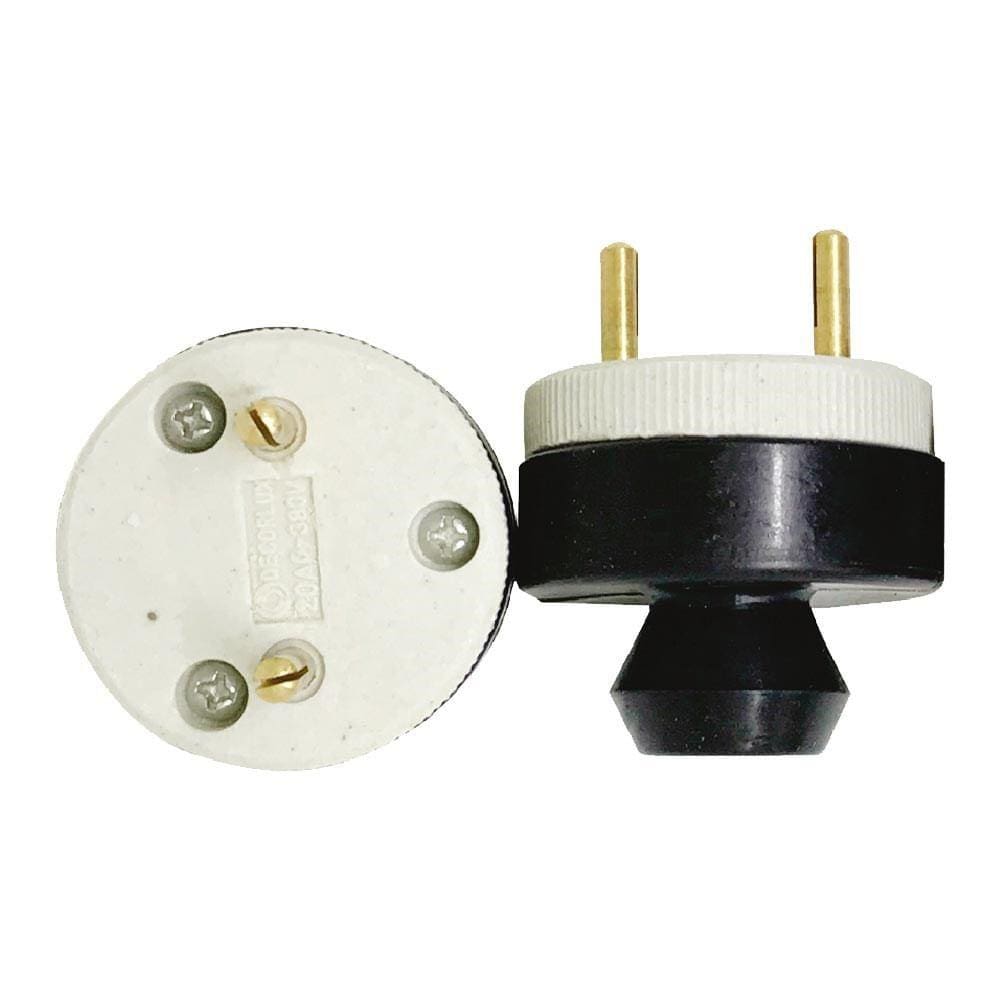 Plug Porcelana 2 Polos 20A Decorlux