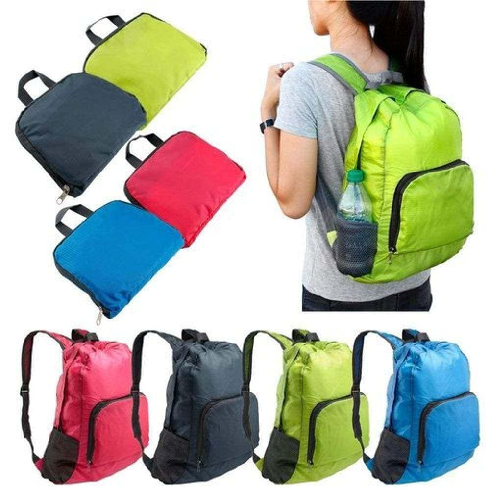 Mochila Impermeáve De Nylon Dobrável l Esportiva Escolar 25L
