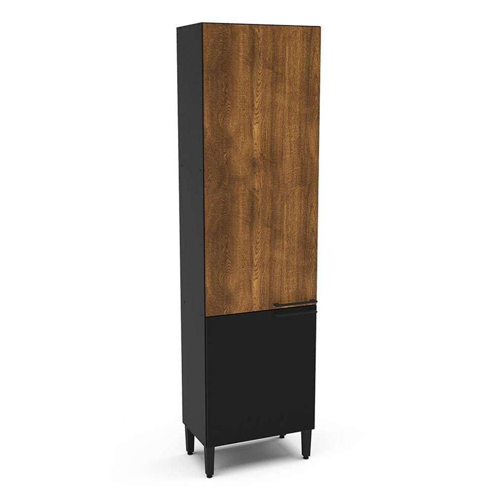paneleiro canelone ii 2 pt preto e alamo