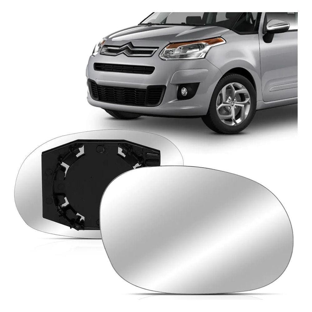 Lente Retrovisor Citroen C3 Picasso 2003 04 05 06 07 08 09 10 2011 Esquerdo