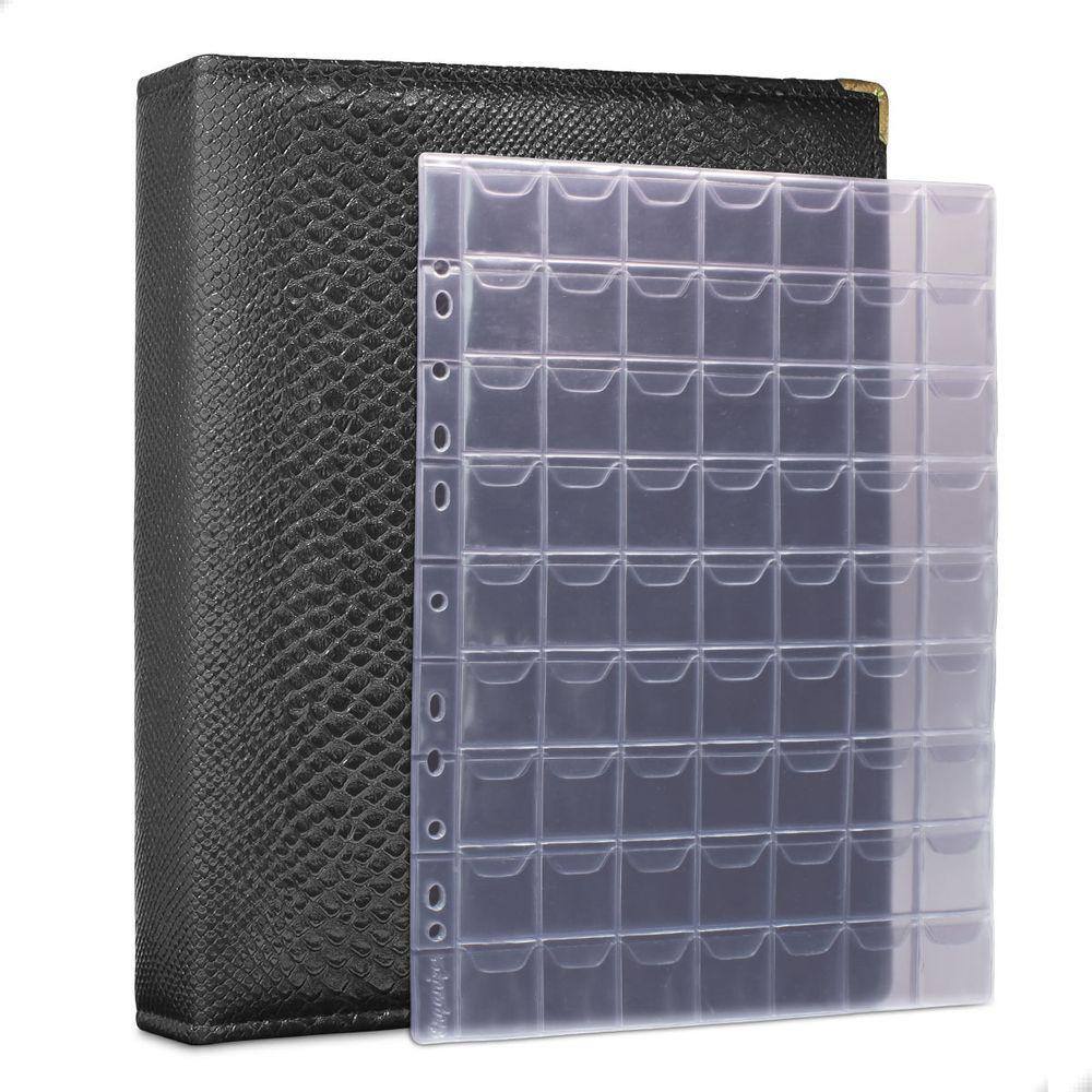 Álbum Fichário 30 Folhas p/ 1890 Moedas 32x24 Cobra G