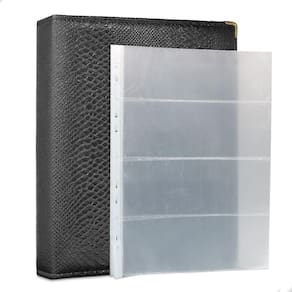 Álbum Fichário 20 Folhas PP Cédulas 4 Espaços 32x24 Cobra G