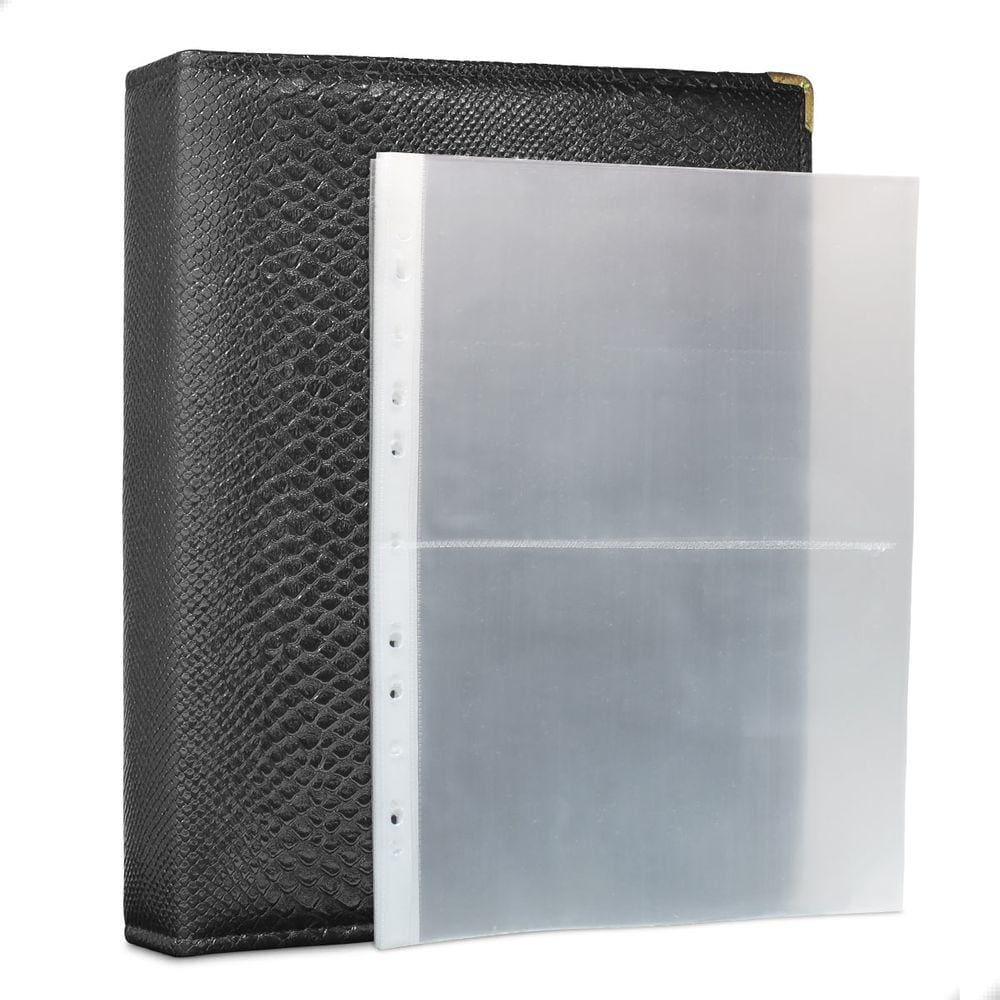 Álbum Fichário 40 Folhas PP Cédulas 2 Espaços 32x24 Cobra G