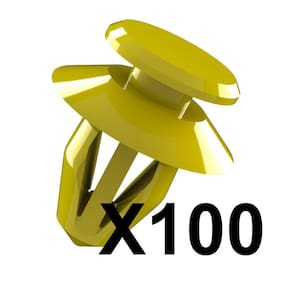 Kit 100 Grampos Presilhas Forro Da Porta Courier 97 98 99 2000 2001 2002 2003 2004 2005 2006 a 2012