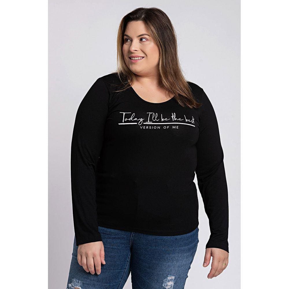 Blusa Feminina Plus Size Visco Estampada - Ki Beleza