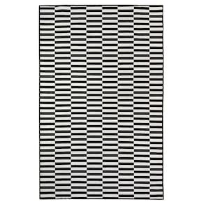 Tapete Sala Geometrico Listras 200X300 Preto Prata Listrado