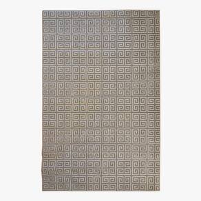 Tapete Sala Magia Geometrico Grego 200X300 Cm Bege 2X3M
