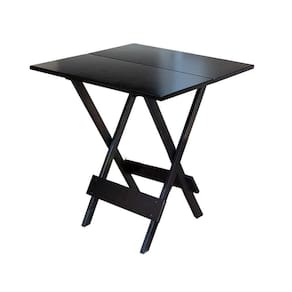 Mesa Dobrável Quadrada Em Madeira Padrão 70X70 - Tabaco - Marrom