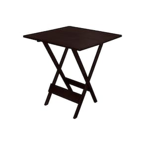 Mesa Dobrável De Madeira Maciça 70X70 - Imbuia - Marrom