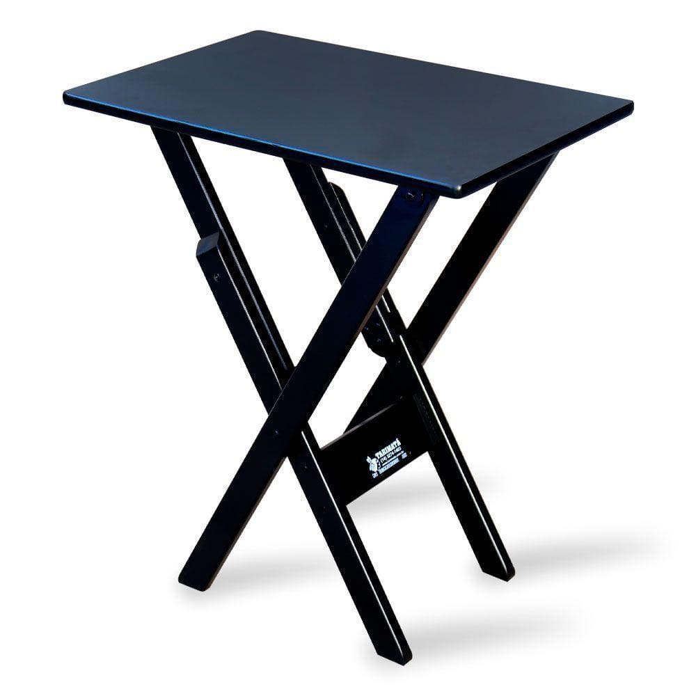 Mesa Aparador Dobrável Madeira Preta - Cor: Preto