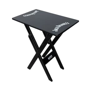 Mesa Aparador Dobrável Madeira 68x43 Personalizada Jack Preta - Cor: Preto