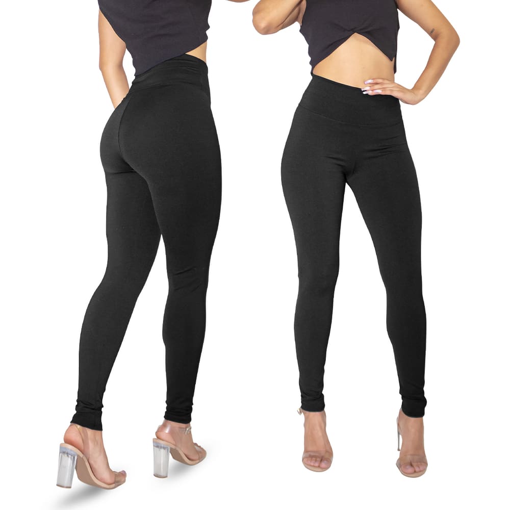 Kit 2 Legging Suplex Feminina Moda Fitness Academia