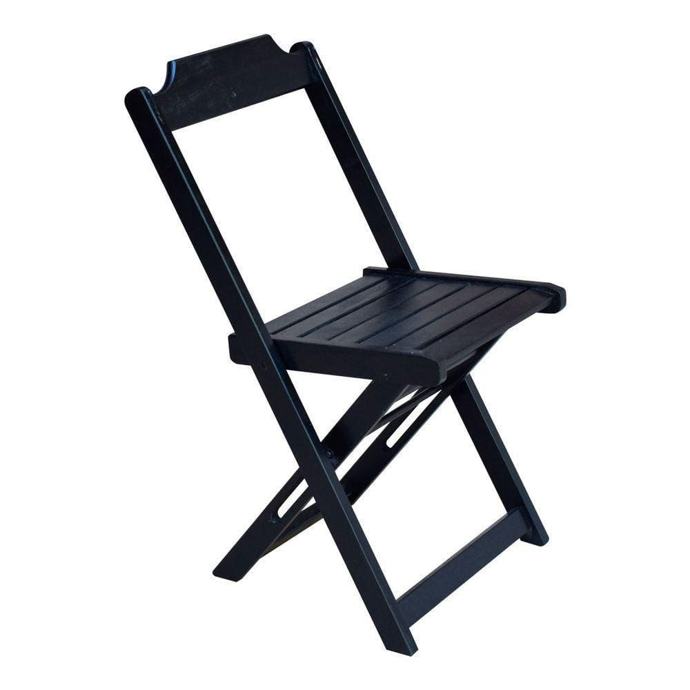 Cadeira De Madeira Preto - Marca: Preto