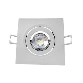 Spot Led Quadrado 5w Branco Amarelo 3000k