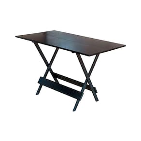 Mesa Dobravel De Madeira 120 X 70 - Tabaco - Marrom