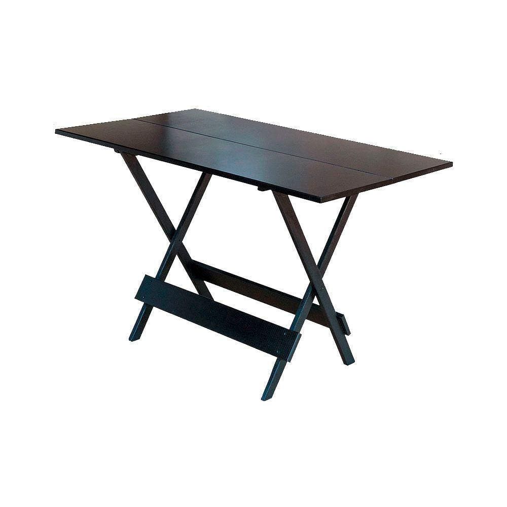 Mesa Dobravel De Madeira 120 X 70 - Tabaco - Marrom