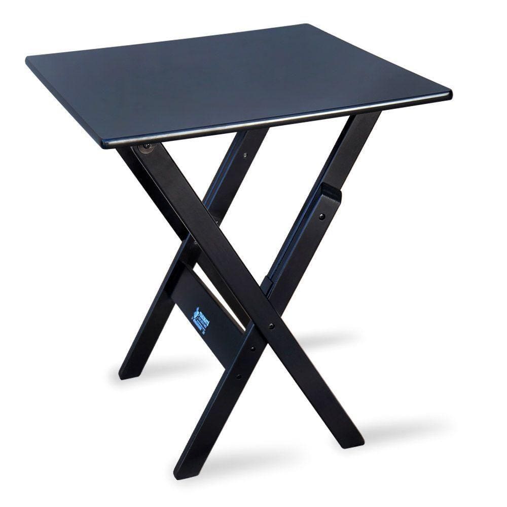 Mesa Dobrável Madeira 60x60 Preta - Cor: Preto