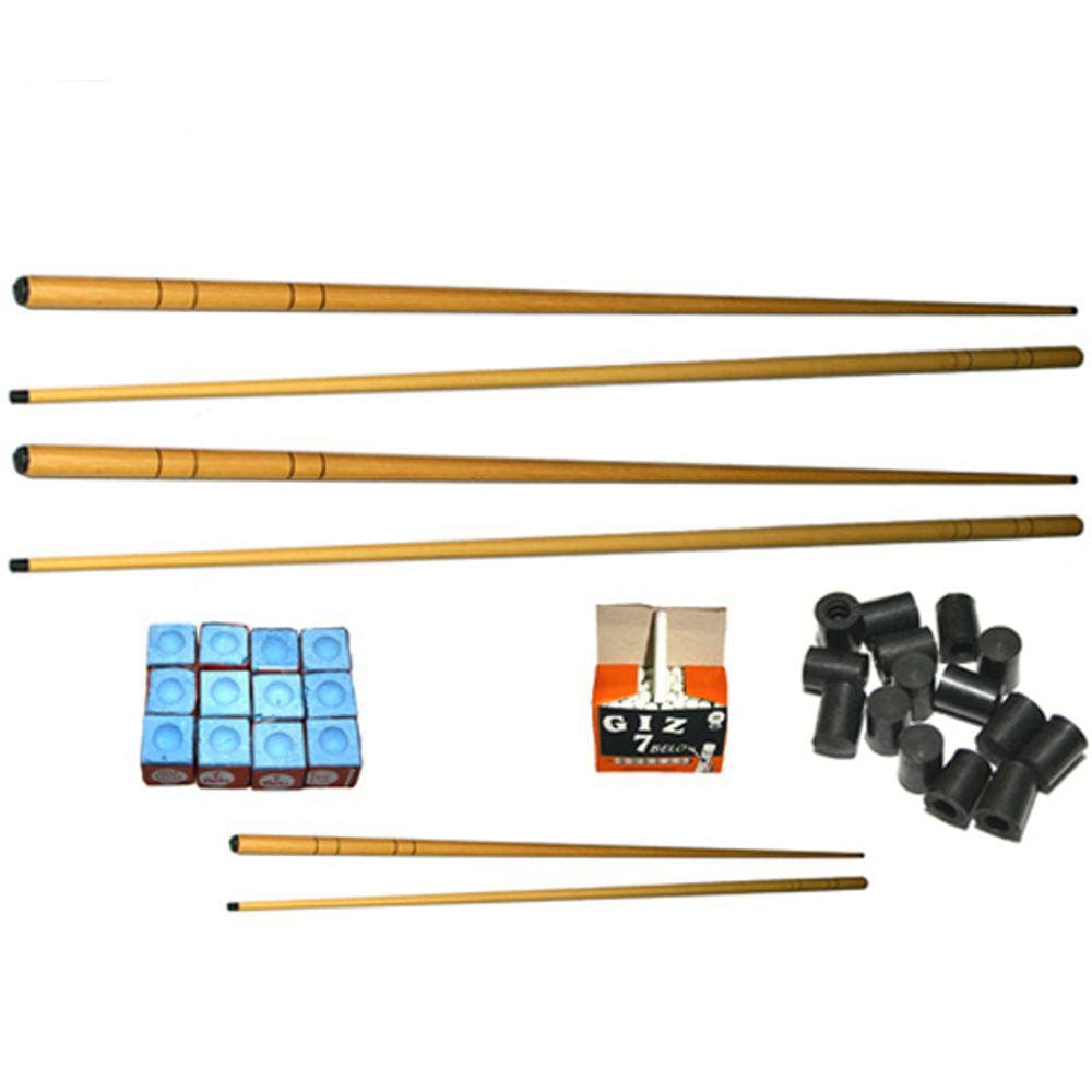 Kit4 Taco1,30 + 2 Pequenos + Giz Azul + Giz Branco + 6 Ponteiras