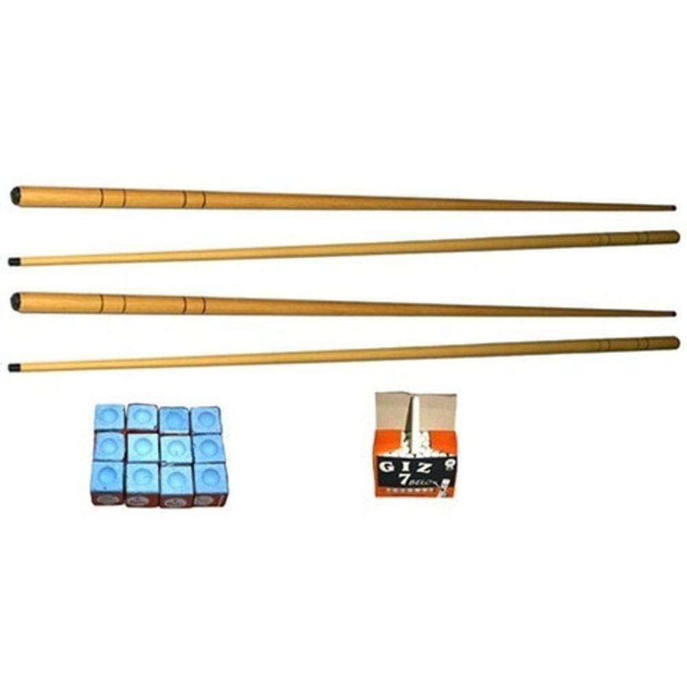 Kit 4 Taco 1,30m 1 Dz Giz Azul E 1 Cx Branco