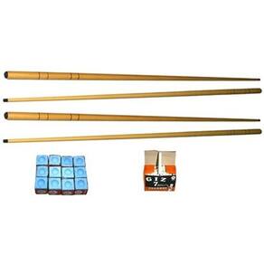 Kit 2 Tacos 1,30m + 2 Tacos 1,45m + 1 Dz Giz Azul + 1 Cx Giz Branco