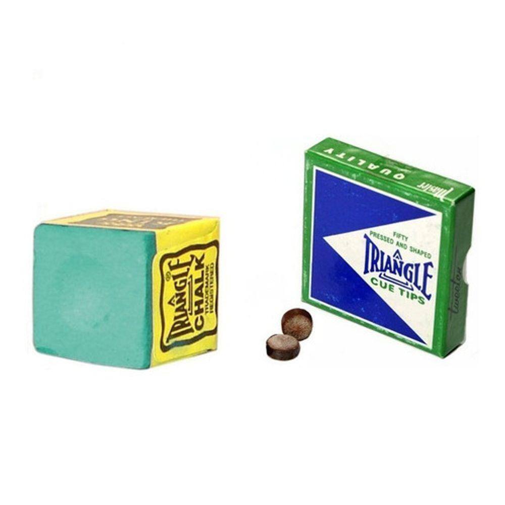 1 Giz Verde Triângle + 2 Sola Triângle Sinuca Bilhar