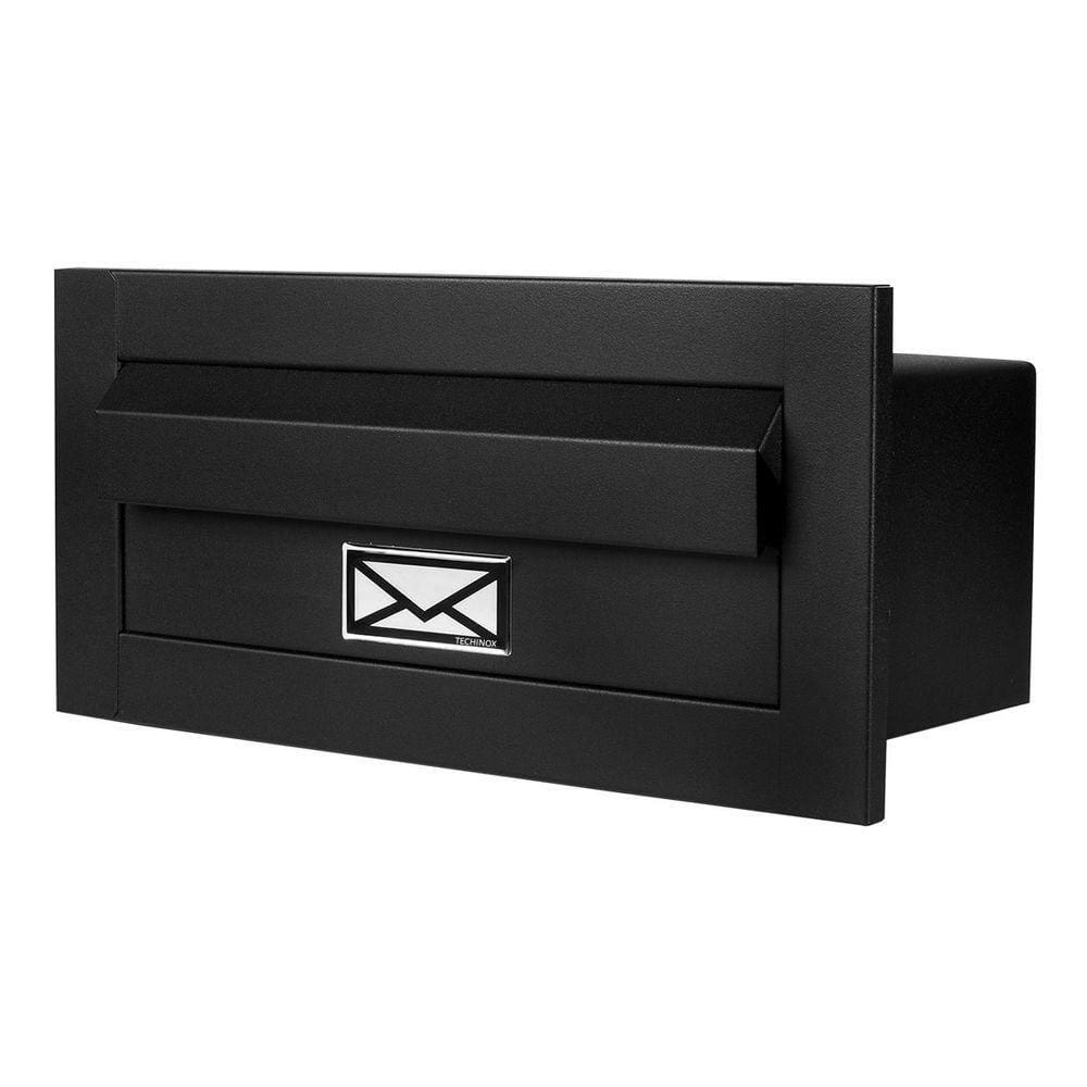 Caixa De Correio Carta Brow Preto Fosco Moderna