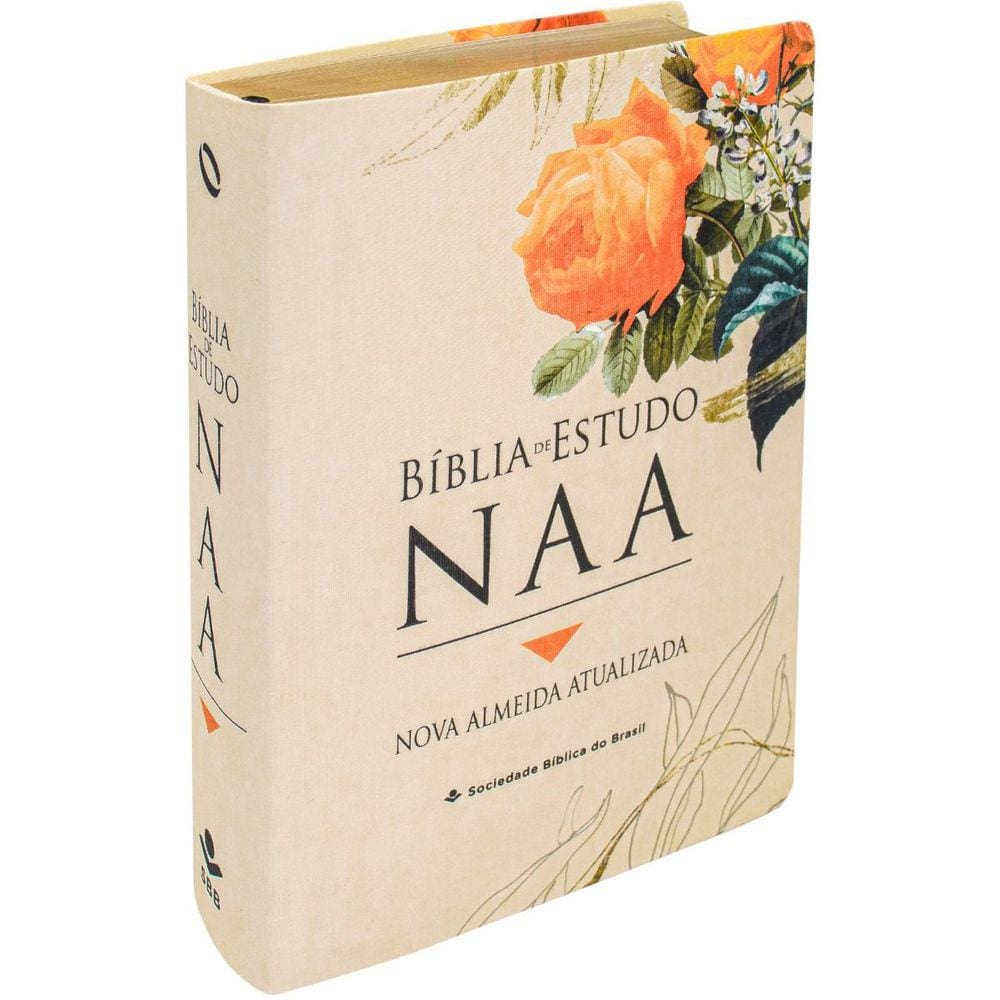 Biblia de Estudo NAA  Lírica Capa Flexível Linho