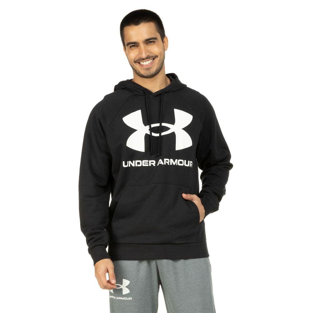 Blusa de Moletom Under Armour Masculina com Capuz Rival Fleece Big