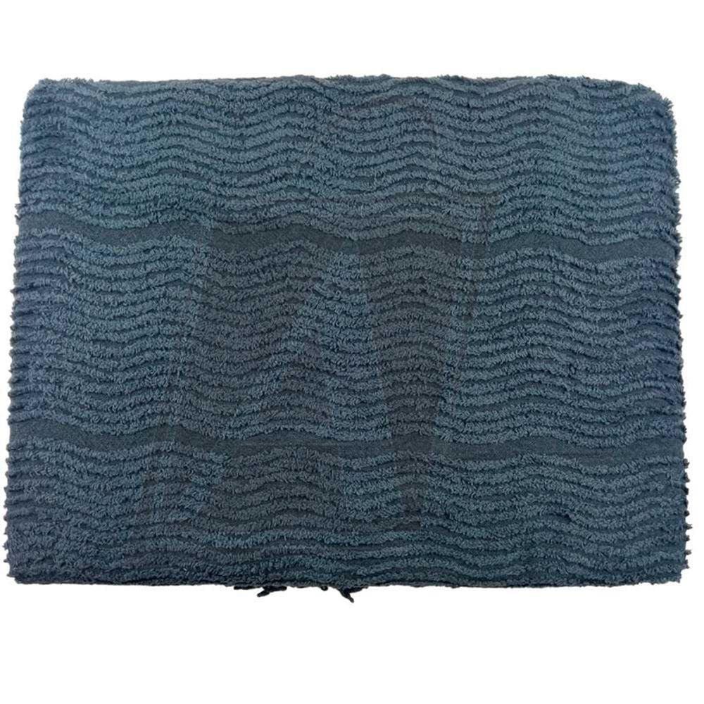 Colcha Chenille Ipanema Casal Cinza Grafite