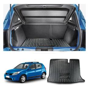 Tapete Bandeja De Porta Malas Renault Sandero 2007 A 2014 Preto Especifico